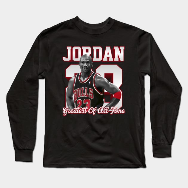 Michael Jordan 23 - Bulls Chicago Long Sleeve T-Shirt by Ubold